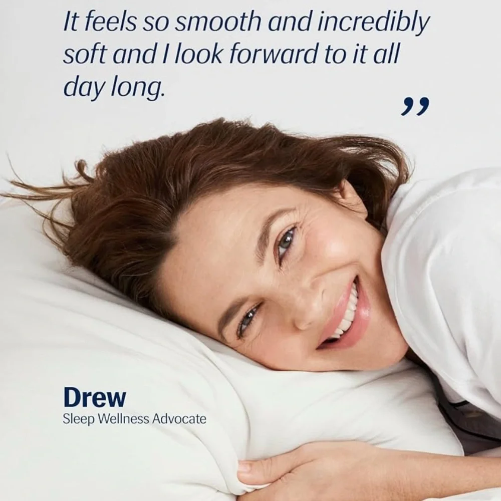 REST Evercool+ Cooling Pillow Cases Standard - 2 Pillowcase for Sensitive Blue